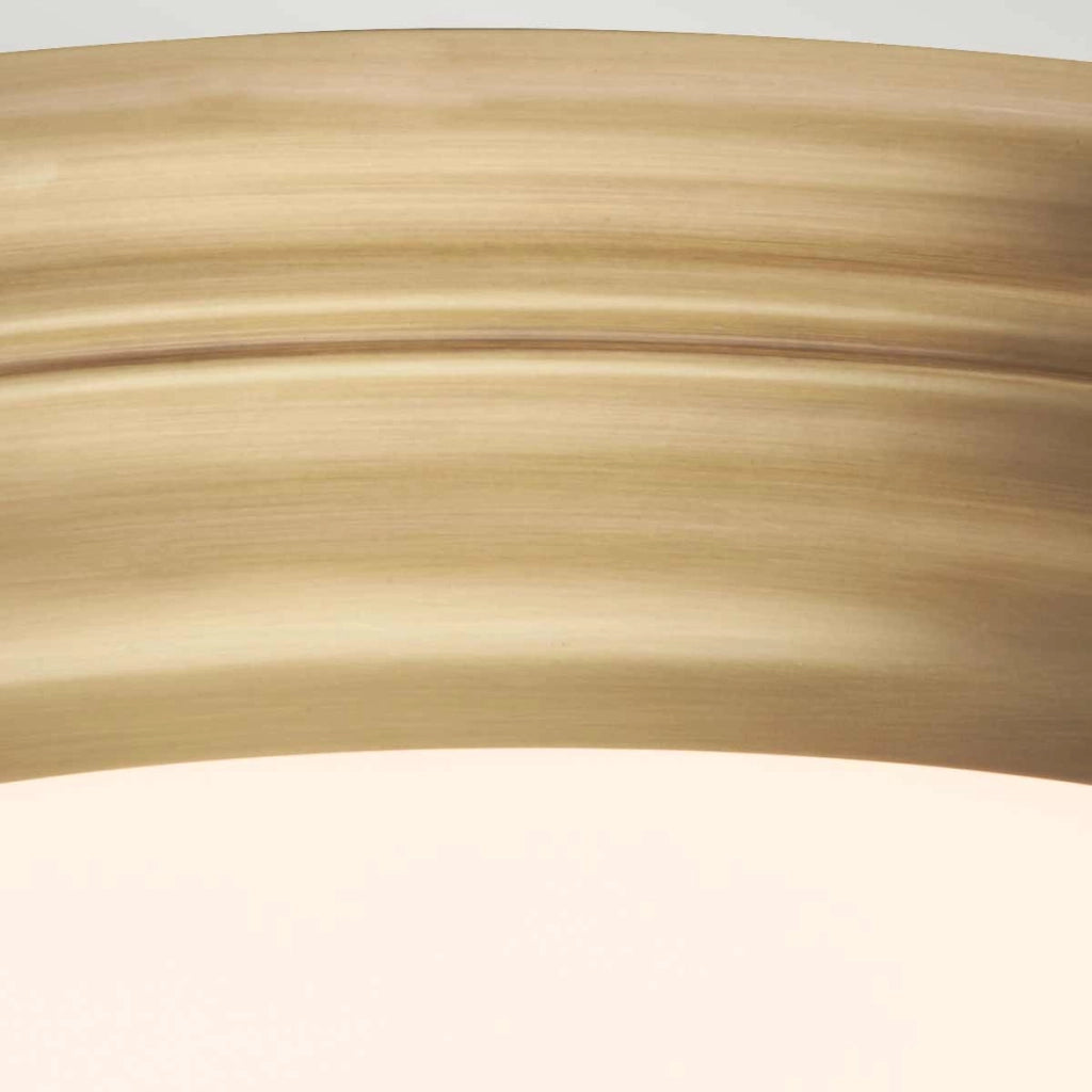 Plafoniera bagno Welland tonda 36cm LED 25W ottone anticato