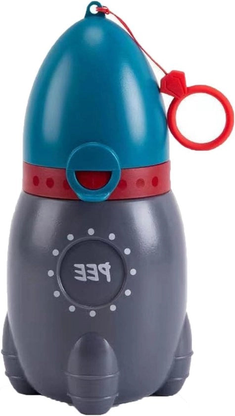 Urinoir per emergenze e viaggio - Bambino portatile - Robusto e trasportabile - Blu - 370 ml - Unisex