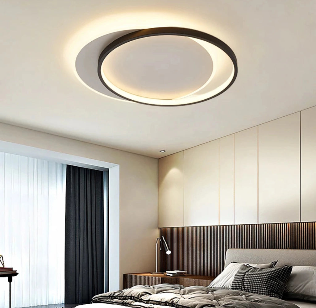 Plafoniera da soffitto design moderno rotonda da 36 watt tre colorazione di luce