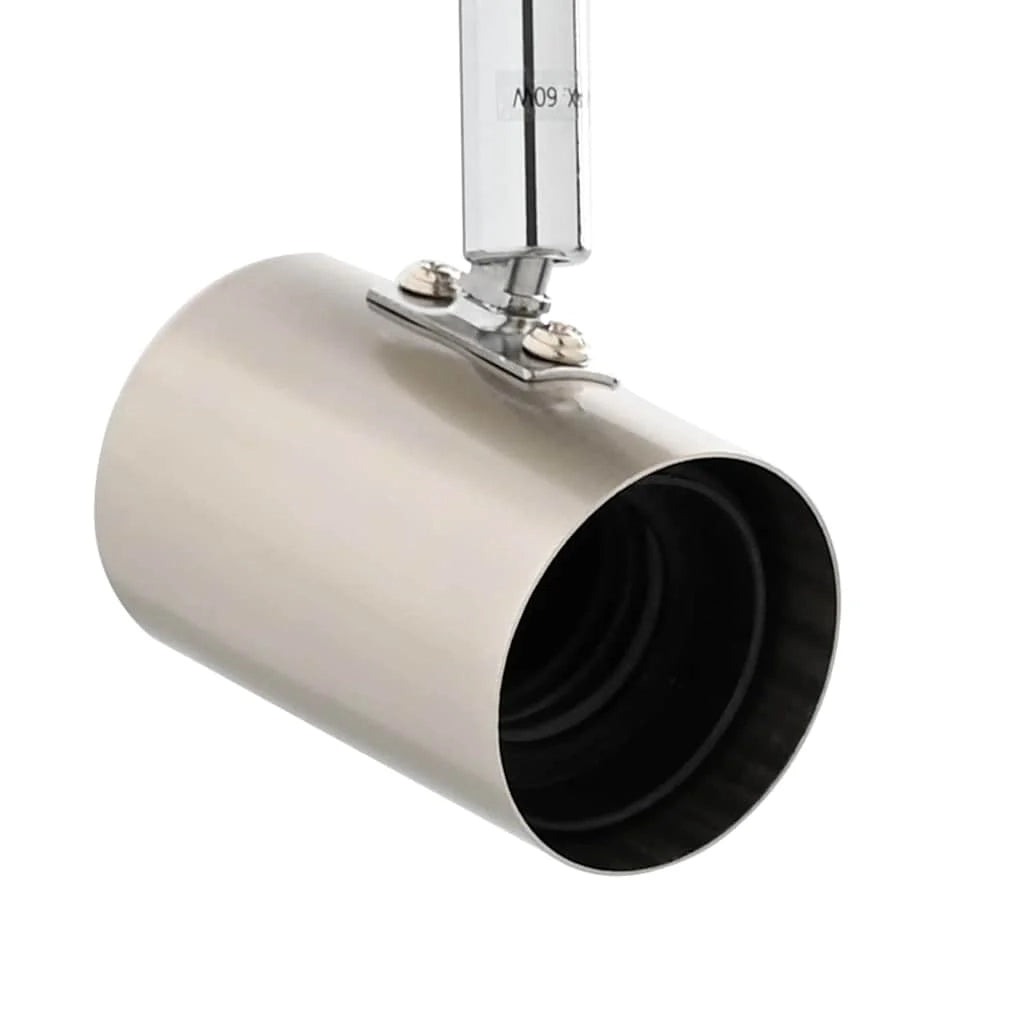 Faretto da soffitto moderno orientabile per interni 38 x 6,5 x 11,5 cm in metallo nichelato 02_0058293