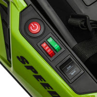 Go Kart Elettrico per Bambini 24V 12km/h con Seggiolino Regolabile Verde