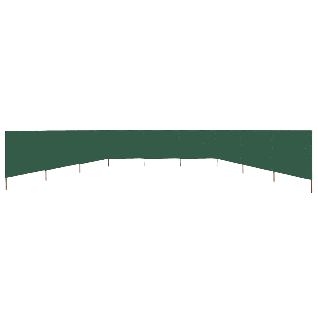 Paravento a 9 Pannelli in Tessuto 1200x80 cm Verde CFW7073780
