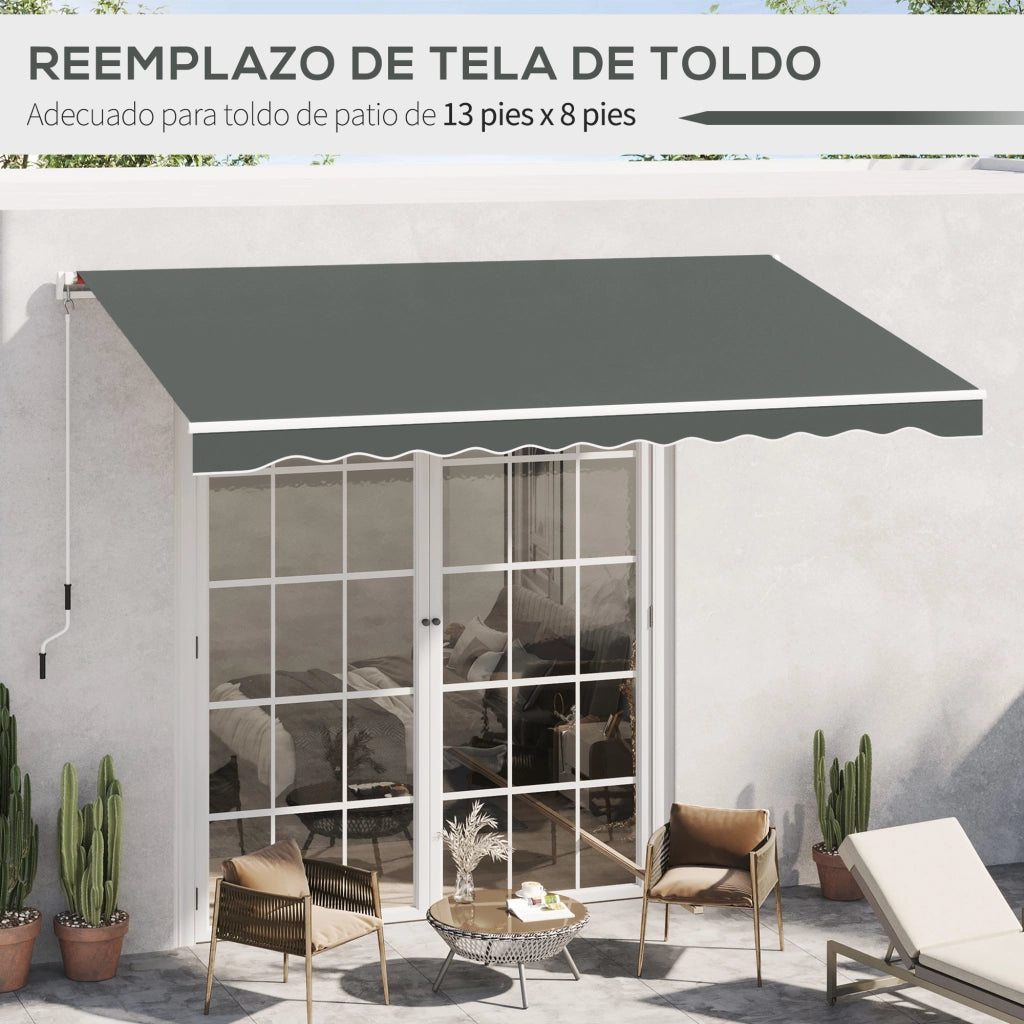 Telo Copri Toldo ¨C zephmum ¨C Grigio 382x240 cm