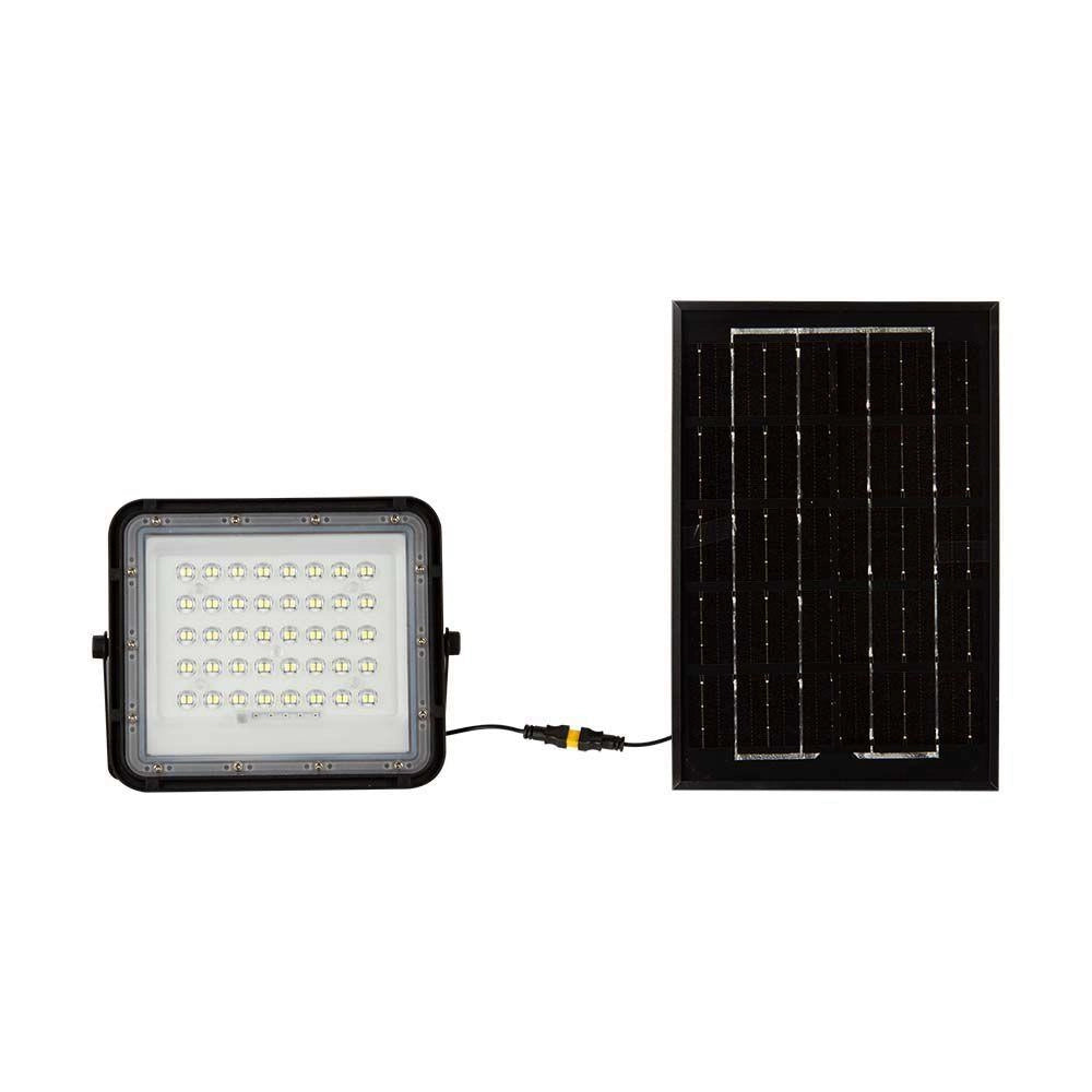 Faretto solare LED V-TAC 6W 6400K 400lm IP65 nero
