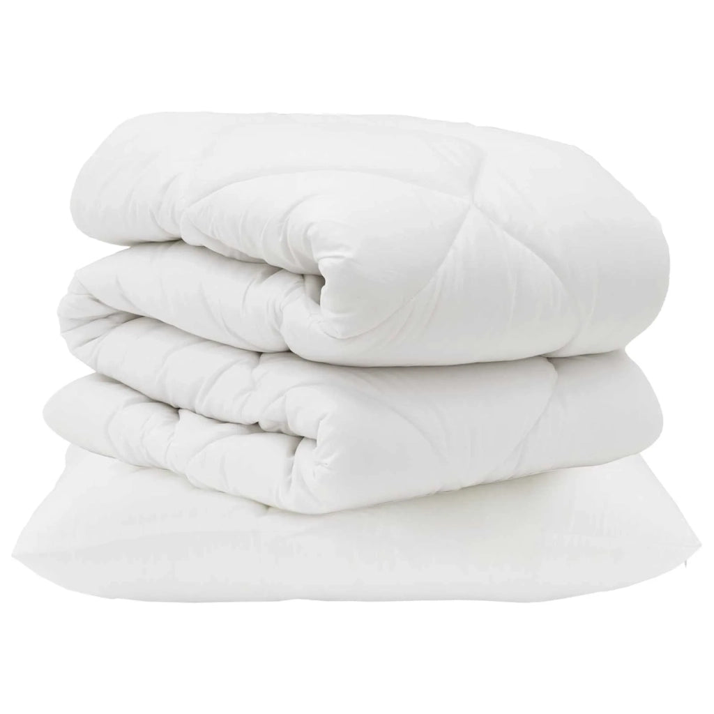 Set di Piumoni con cuscino 2 pz | Duvet Bianco Microfibra