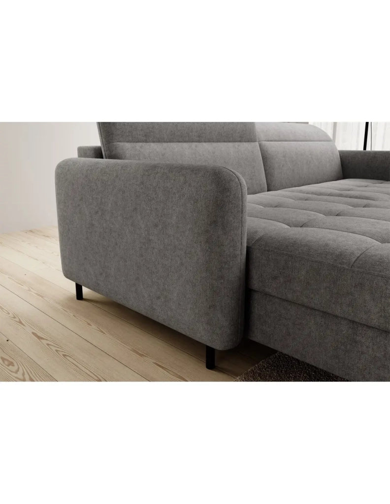 Divano ad angolo collezione GOUMSI colore Grigio melange