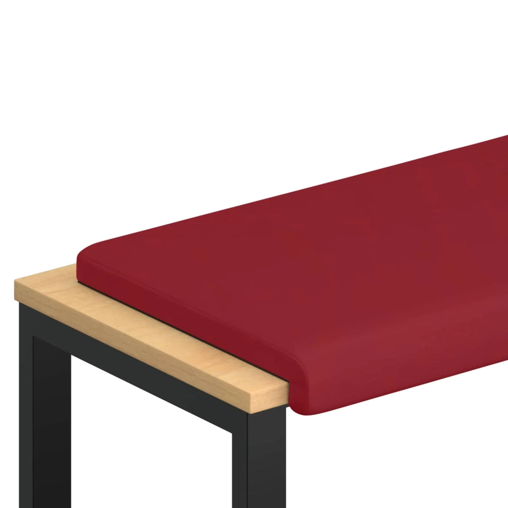 Cuscino per panchina Similpelle Rosso Vino Profondità 35 cm 42043191