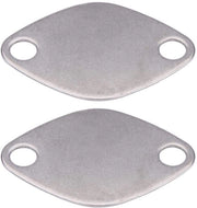 Blocco di copertura della valvola EGR in acciaio inossidabile - Set da 2 - Adatto per Renault Espace/Laguna/Master 2.2/2.5 dCi - Facile da installare - Qualità professionale - Placca di copertura