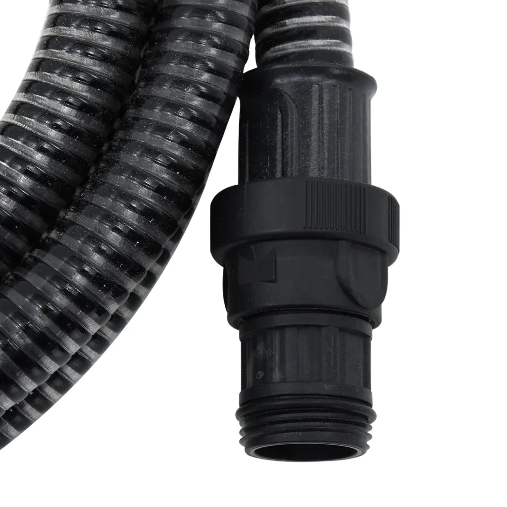 Tubo di Aspirazione con Connettori in PVC 7m 22 mm Nero cod mxl 42978