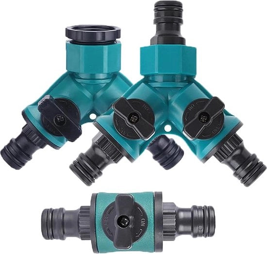 Set di connessione idraulica / Distributore di connessione idraulica - MATERIALI DI ALTA QUALITÀ - Pezzi di connessione idraulica per tubi da giardino.