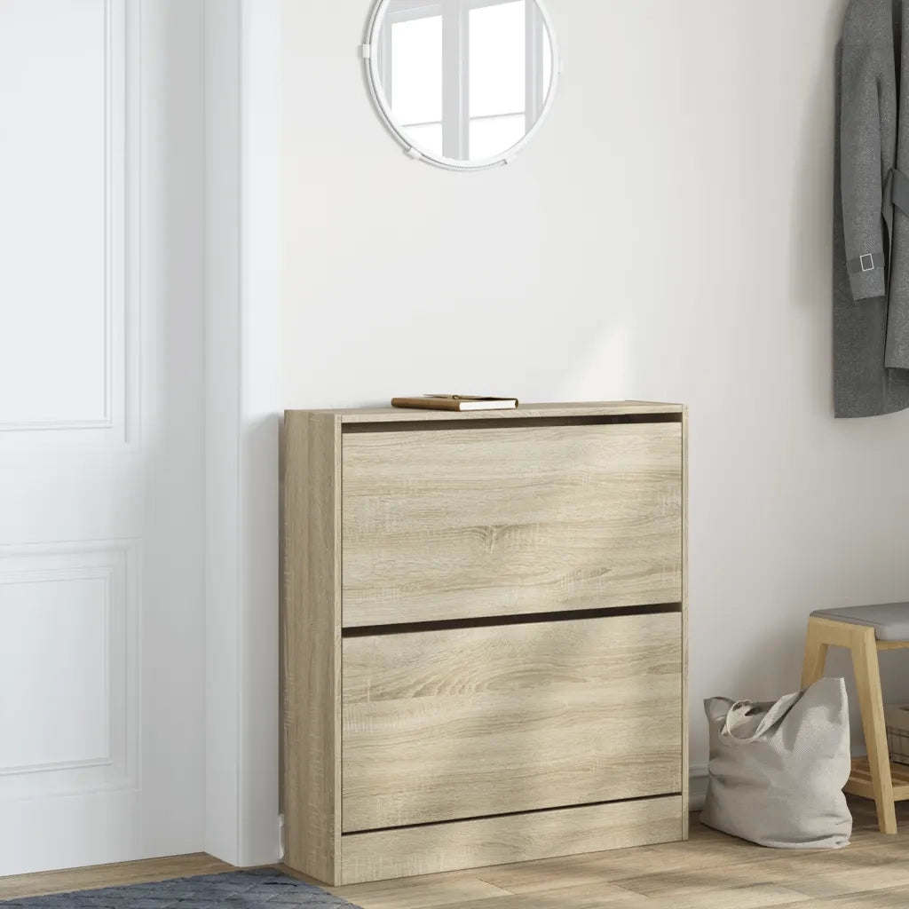 Scarpiera | Mobile per scarpe Rovere Sonoma 80x21x87,5 cm in Legno Multistrato