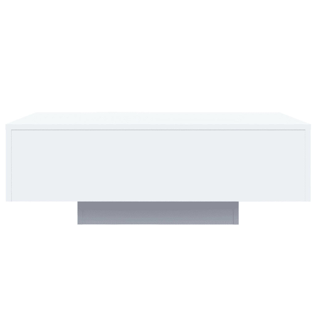 Tavolino da salotto | Tavolino da caff¨¨ | Tavolino da Soggiorno con Luci LED Bianco 85x55x31 cm
