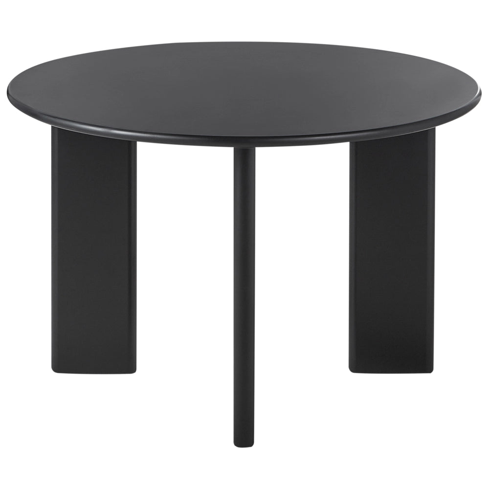 Tavolo da pranzo con struttura in MDF nero ø 120 cm Rotondo Moderno