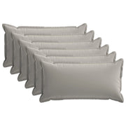 Federa 6 pcs HOUTEN Grigio 40 x 80 cm Poliestere 918293