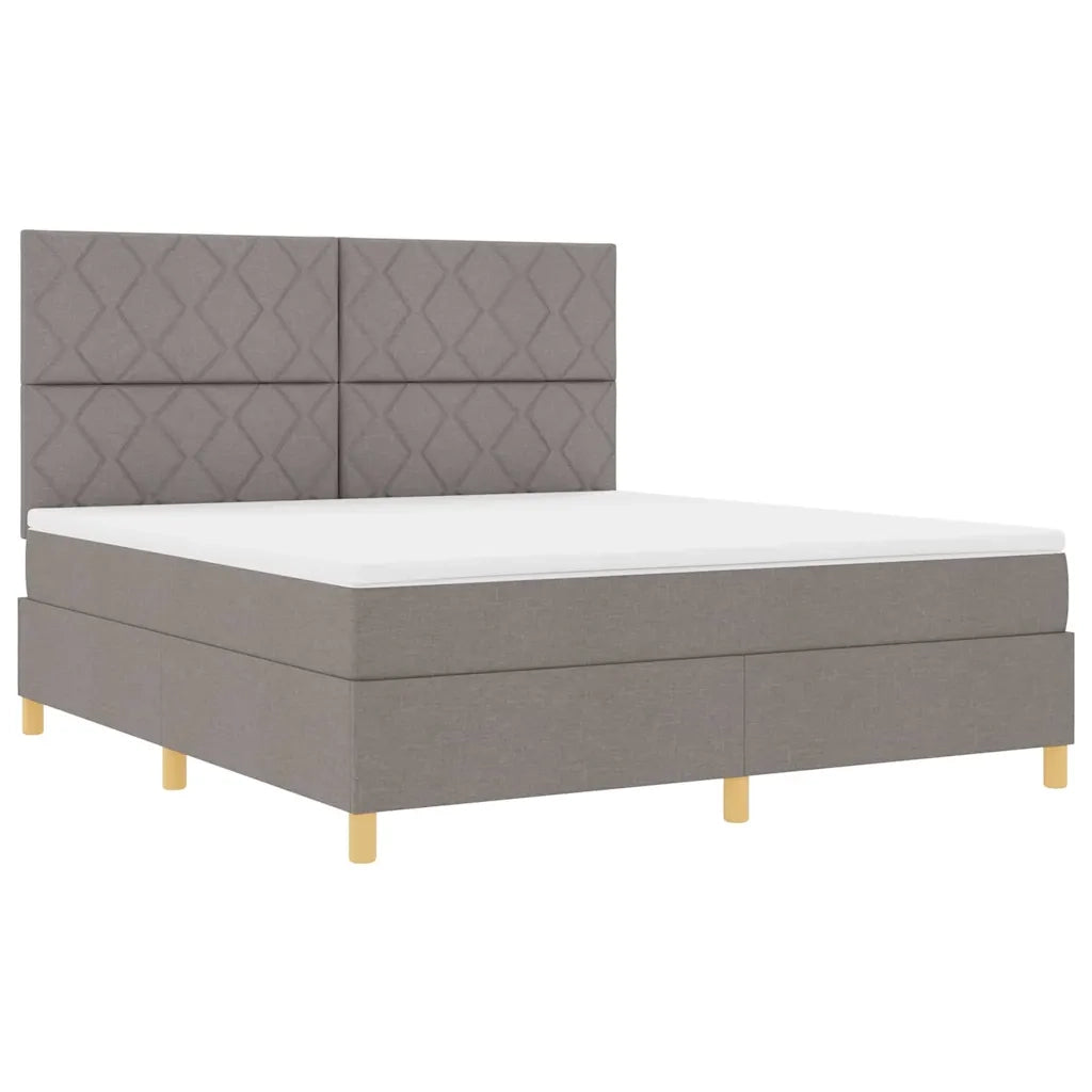 Letto a Sorgente LED con materasso Talpa 180 x 200 cm Tessuto 3343198