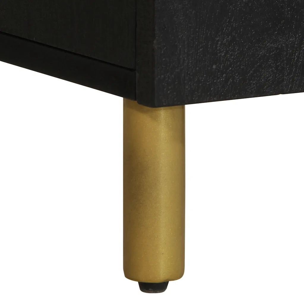 vidaXL Mobile Porta TV Nero 105x33x46 cm in Legno Multistrato