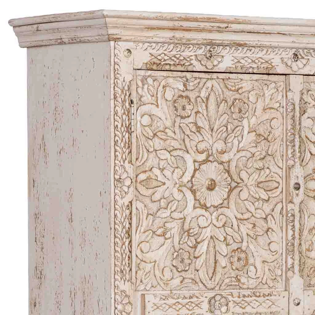 Armadio in legno marrone fatto a mano 102x44x183h