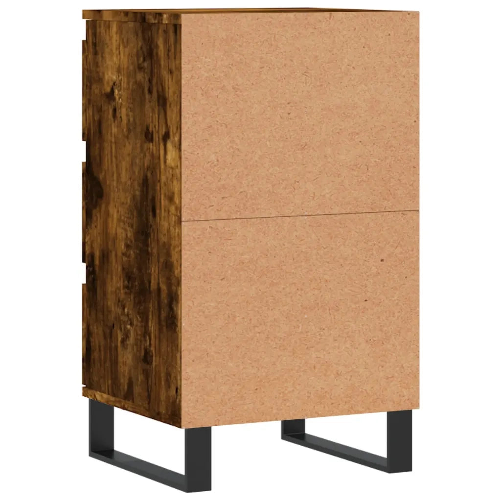 Credenza Rovere Fumo 40x35x70 cm in Legno Multistrato 831105