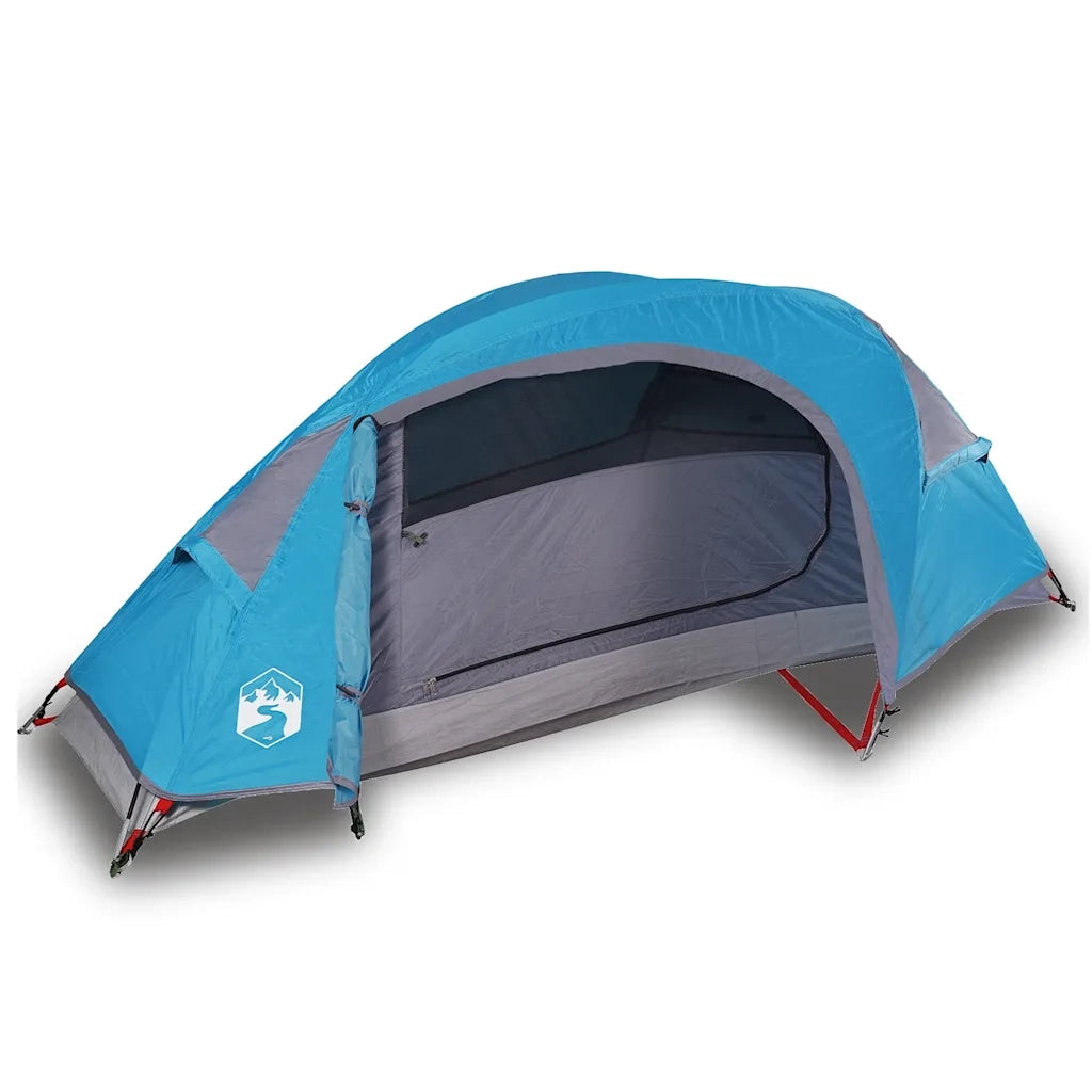 Tenda da Campeggio a Cupola per 1 Persona Blu Impermeabile 94560