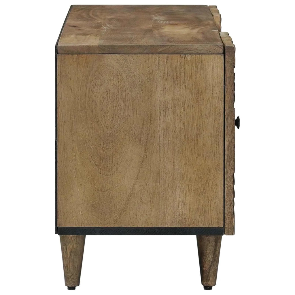 Mobile TV-Credenza per TV Marrone 105 x 33,5 x 46 cm Legno di mango massello 967388