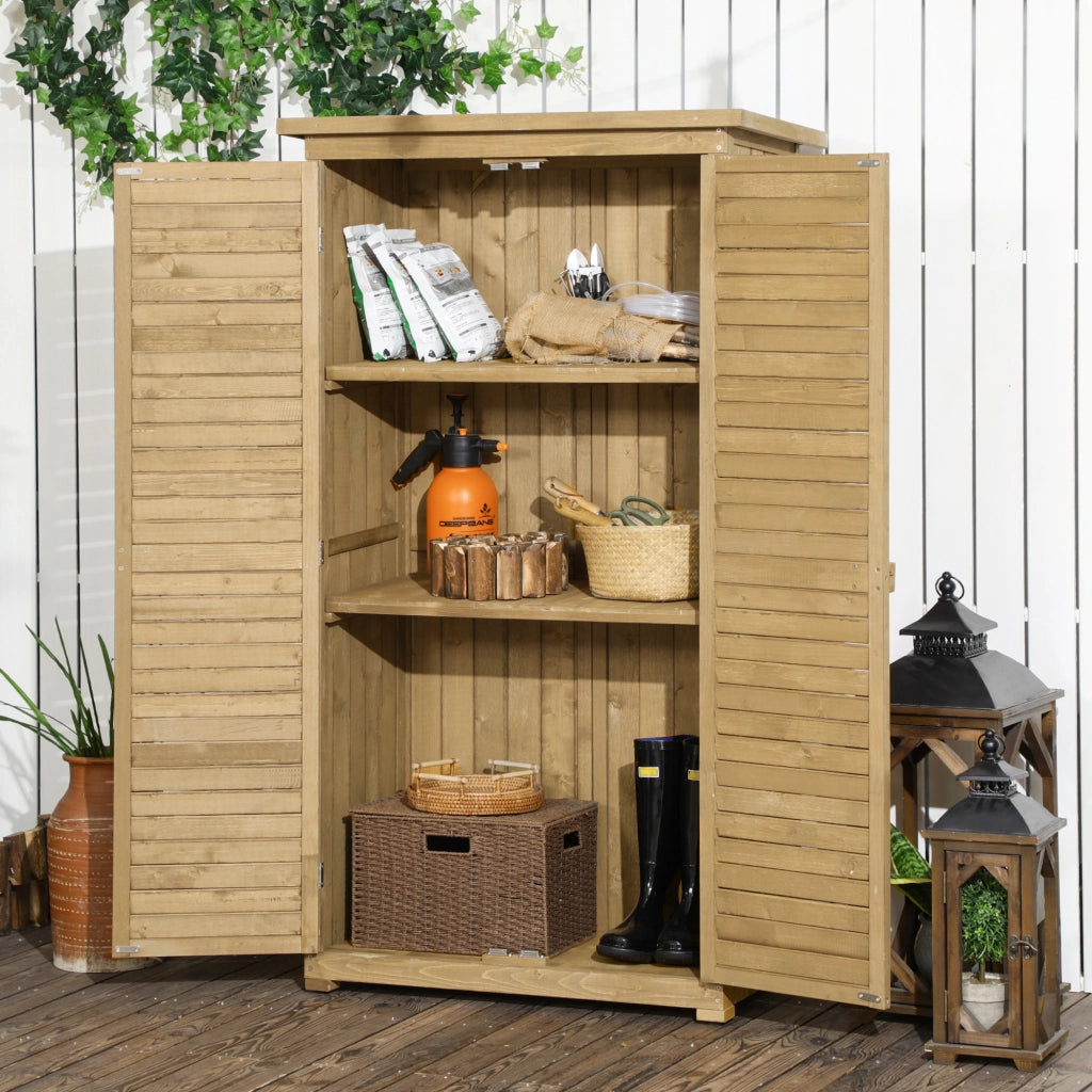 Casetta da giardino in legno ¨C zephmum ¨C marrone 87x46.5x160 cm