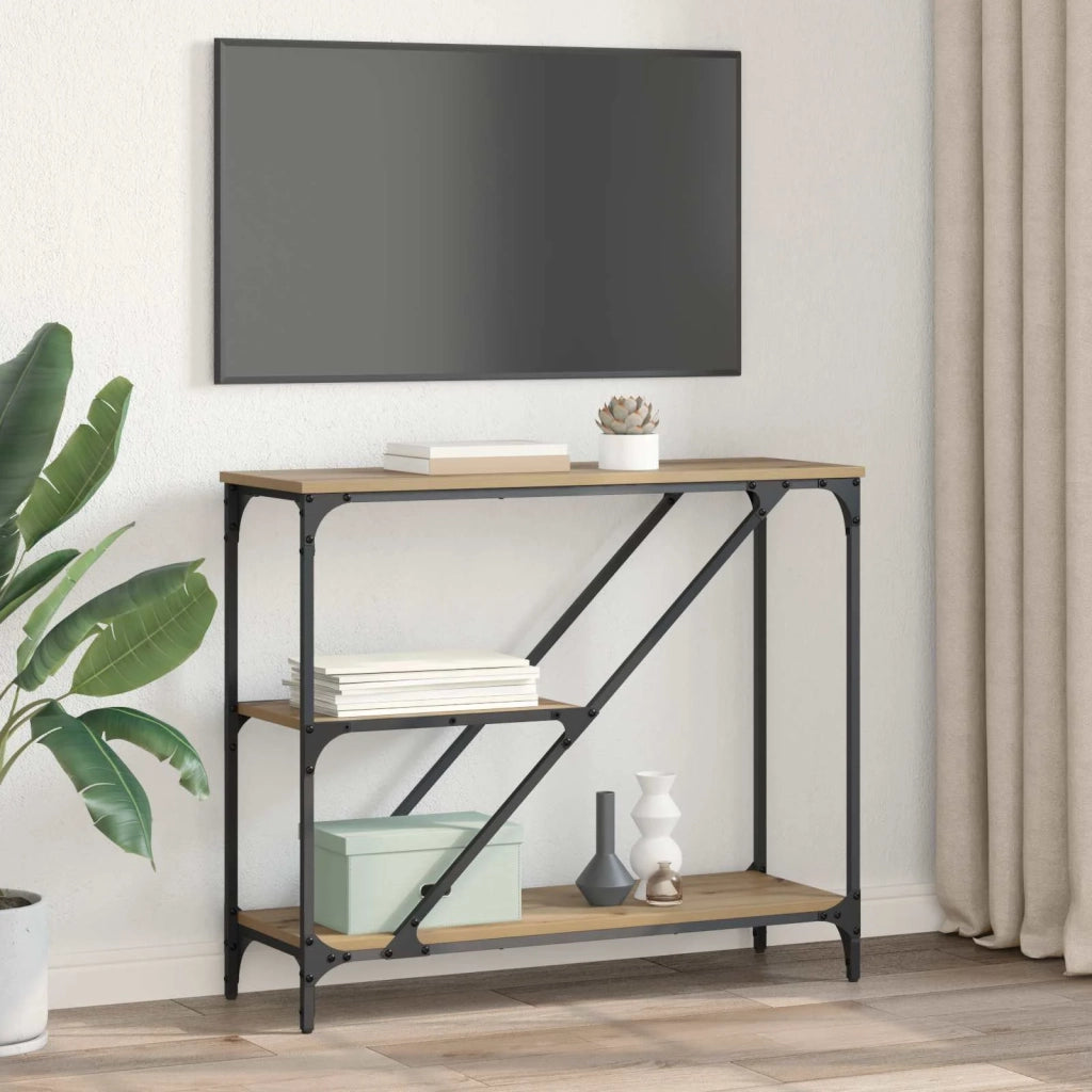 Tavolo consolle Rovere artigianale 88,5 x 30 x 75 cm