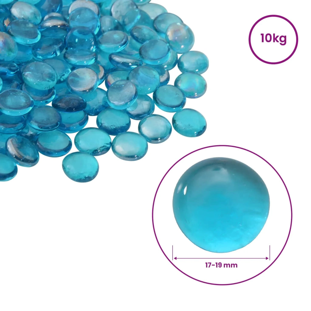 Nugget di vetro 17-19 mm Blu acquamarina Vetro 42041599
