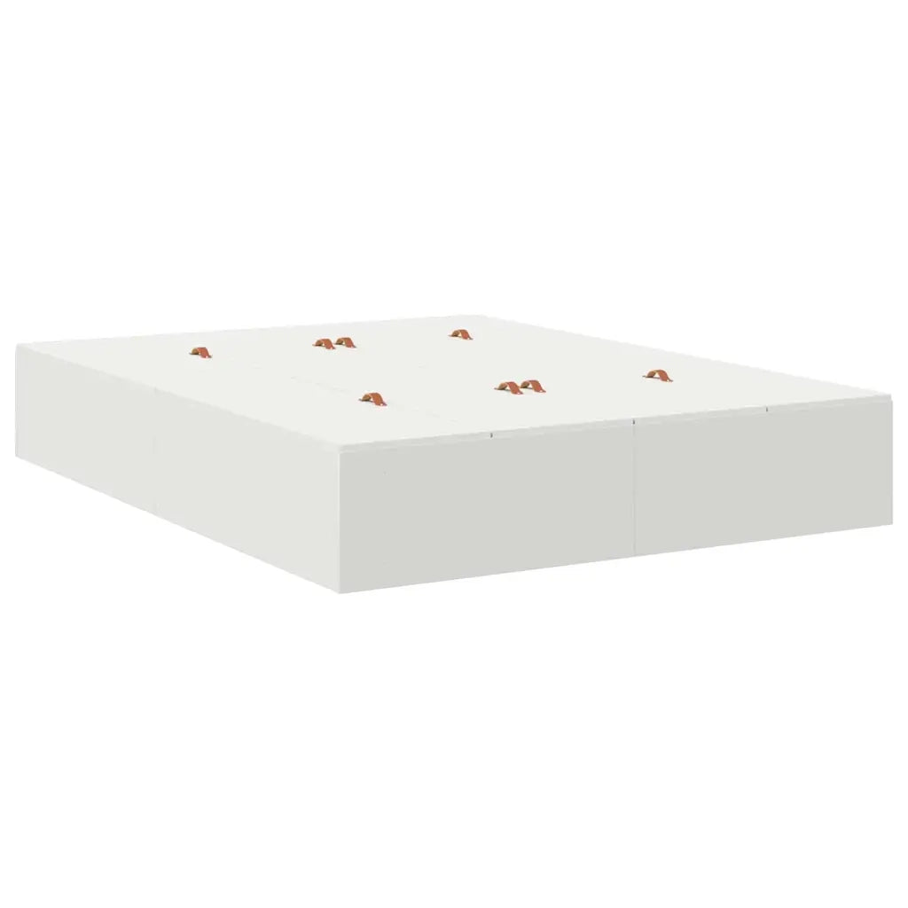Struttura letto con contenitore Bianco 140 cm Legno multistrato 3335693