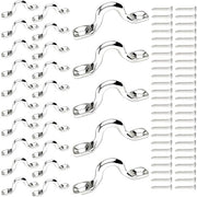 Oggetti di fissaggio per parete o soffitto - 25 pezzi - Acciaio inossidabile 304 - Montaggio a parete o soffitto - H a forma di U con viti - Costruzione robusta - Elevato carico di sollevamento - Becco di fissaggio