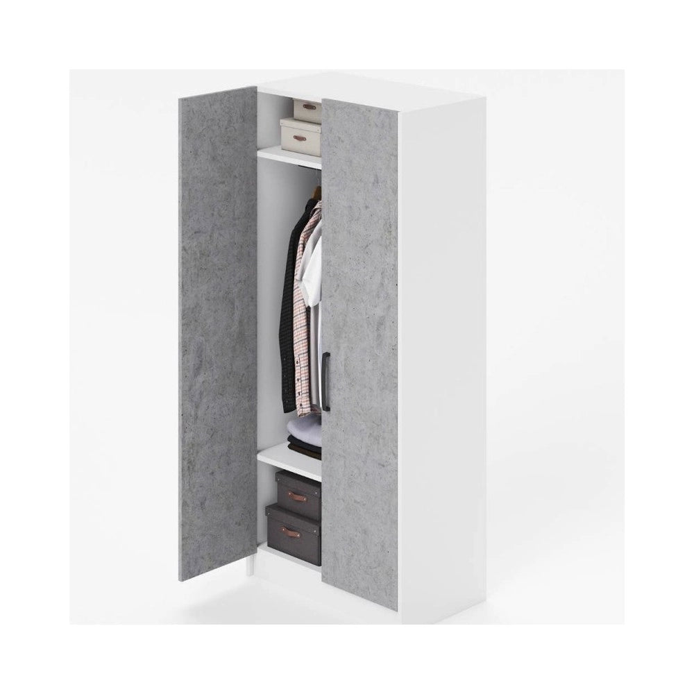 Armadio due ante 91x52x210h colore bianco ARM290