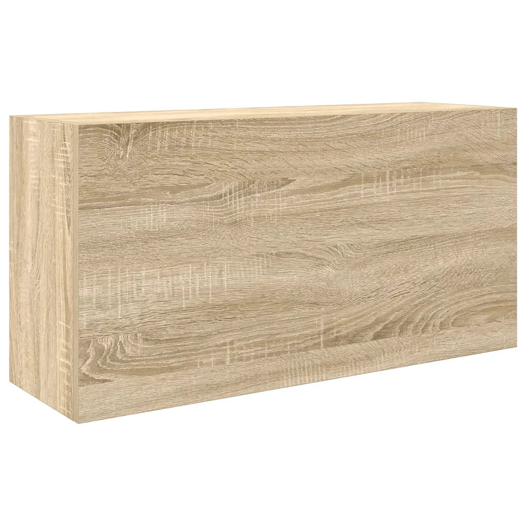 Mobile da Bagno a Parete Rovere Sonoma 80x25x40 cm Truciolato