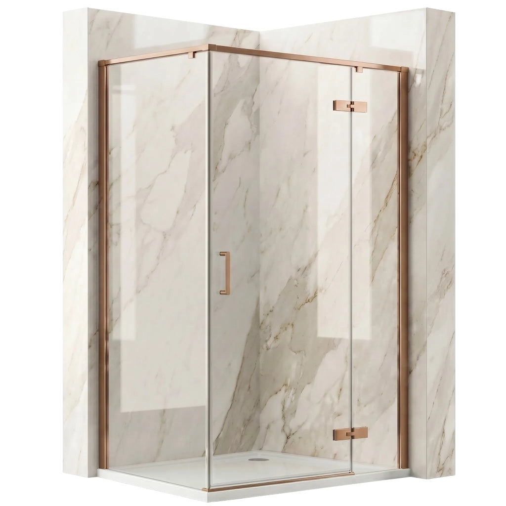 Cabina Doccia Rea Bruno 100x80 Brush Copper