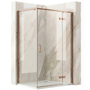 Cabina Doccia Rea Bruno 100x80 Brush Copper