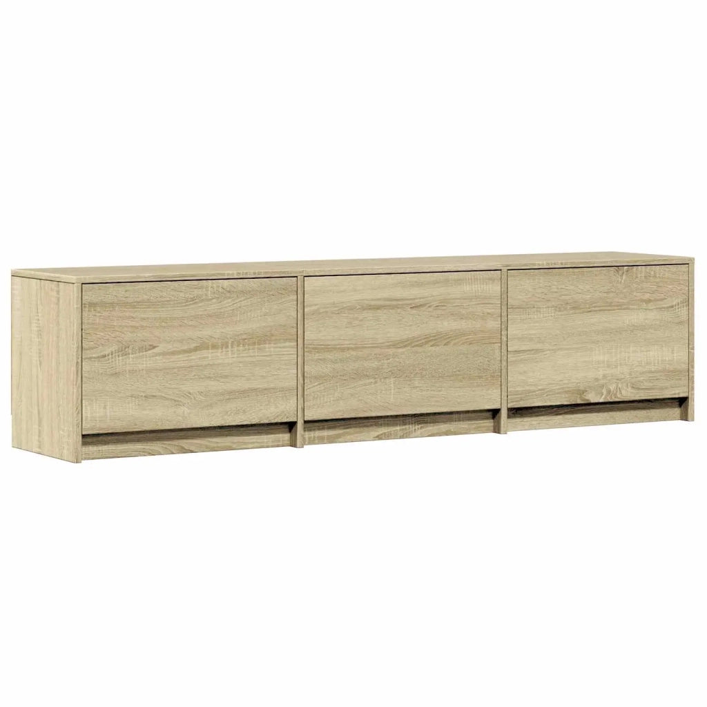 Mobile TV con LED-Credenza per TV Rovere Sonoma 165 x 34 x 40 cm