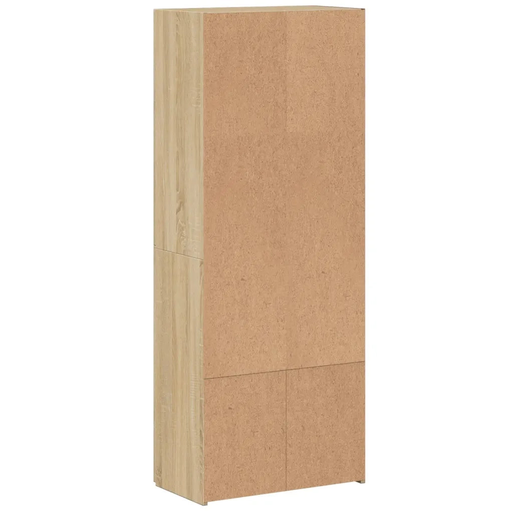 Schedario Rovere Sonoma 60x32x153 cm in Truciolato
