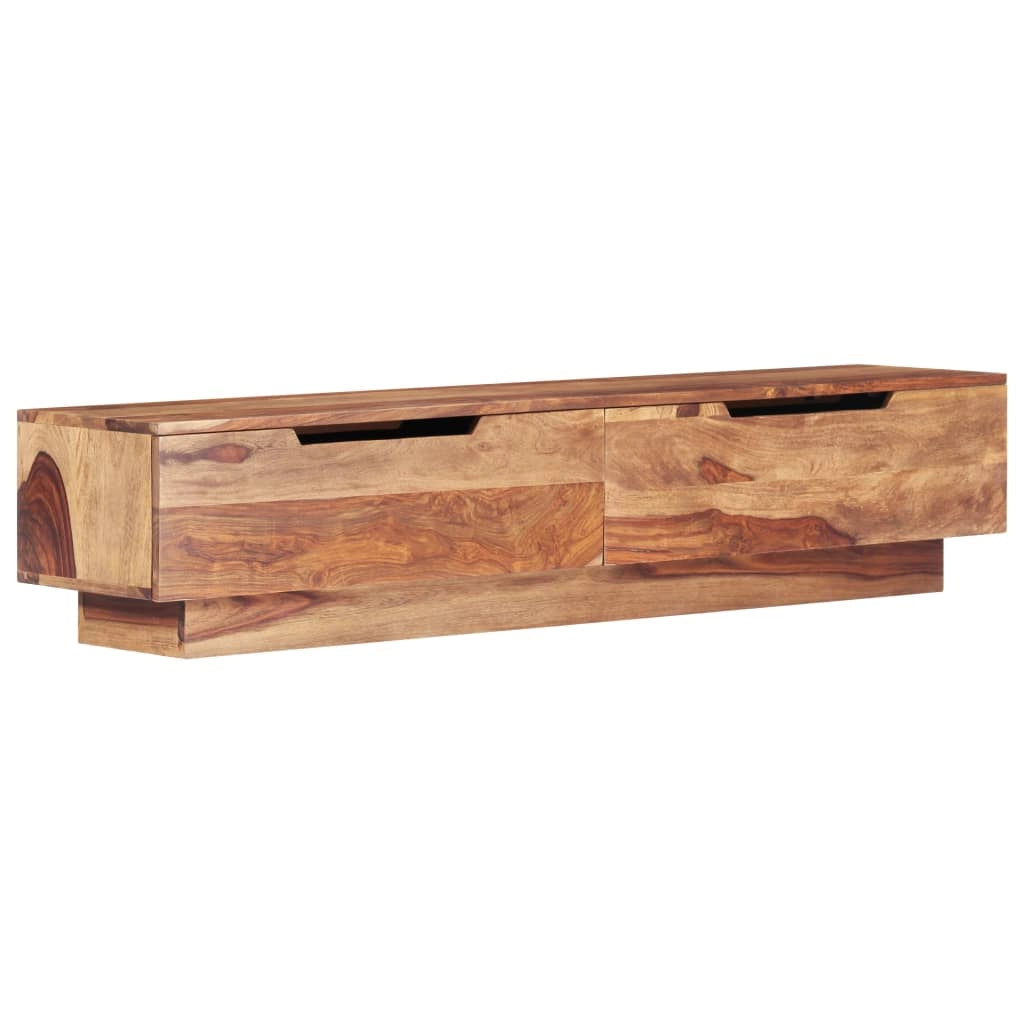 Pratico mobile porta TV/credenza di design 145 cm legno massello di sheesham 2502076