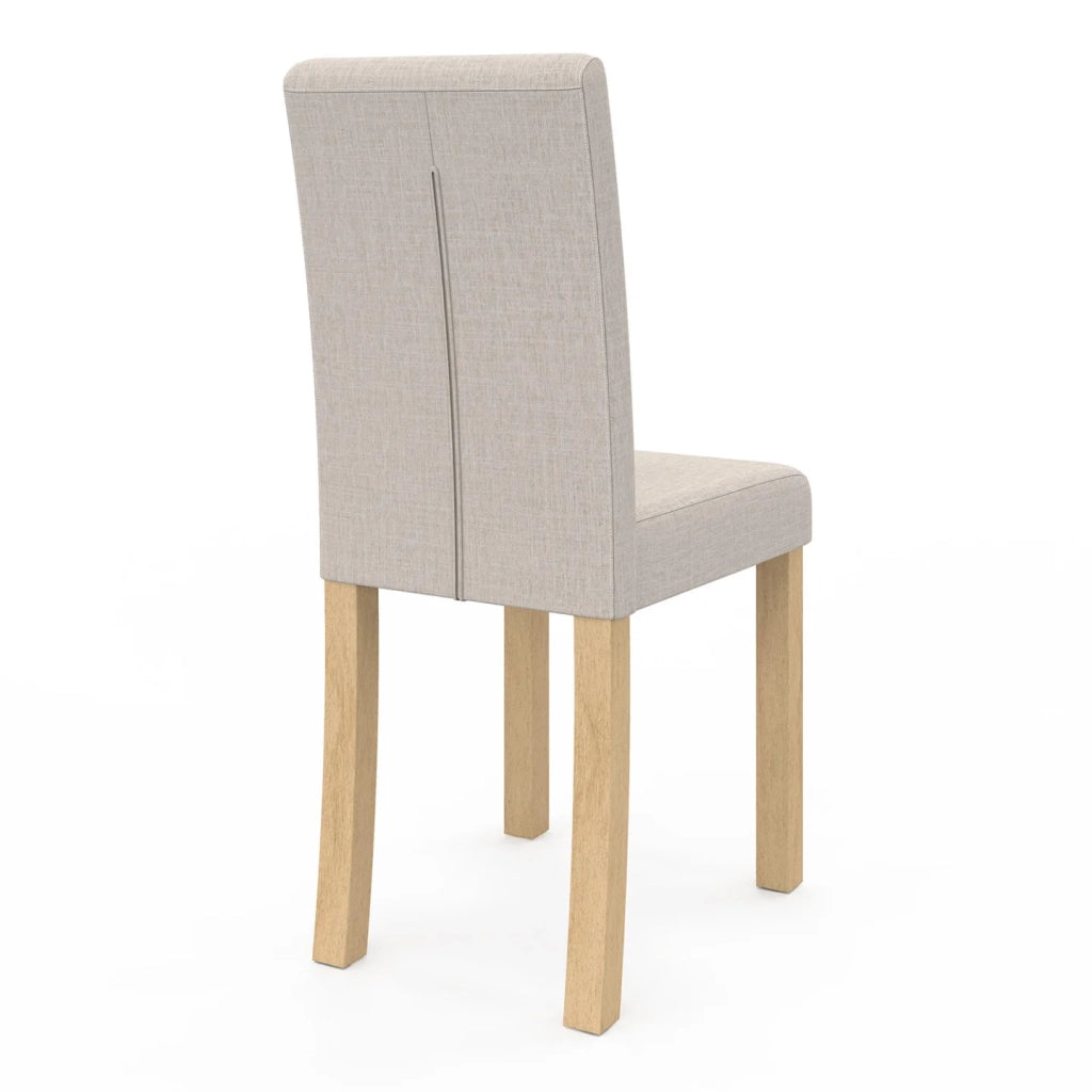 IDMarket - Set di 4 sedie da pranzo imbottite POLGA beige