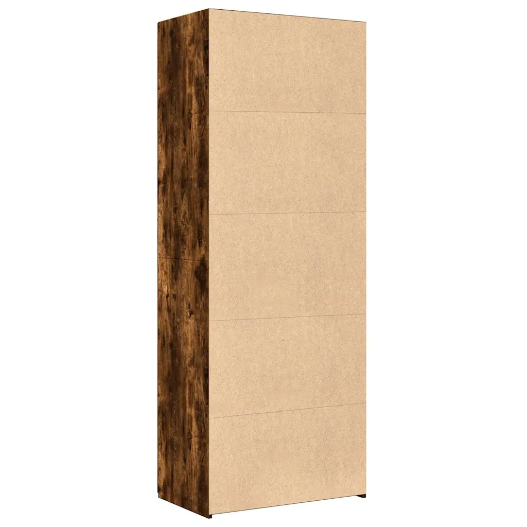 Credenza Rovere Fumo 70x42,5x185 cm in Legno Ingegnerizzato 3281431