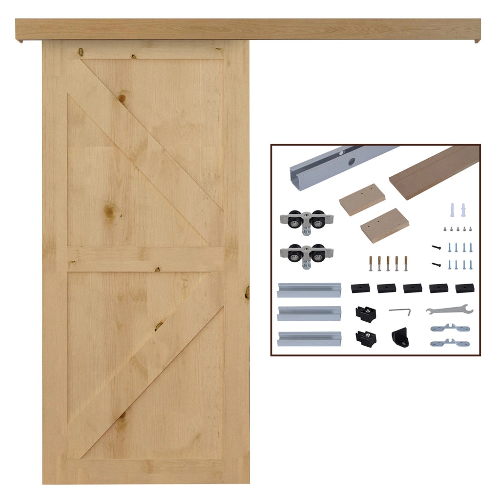 Kit Porte Scorrevoli in Legno ¨C zephmum ¨C Quercia 200x3,05 cm