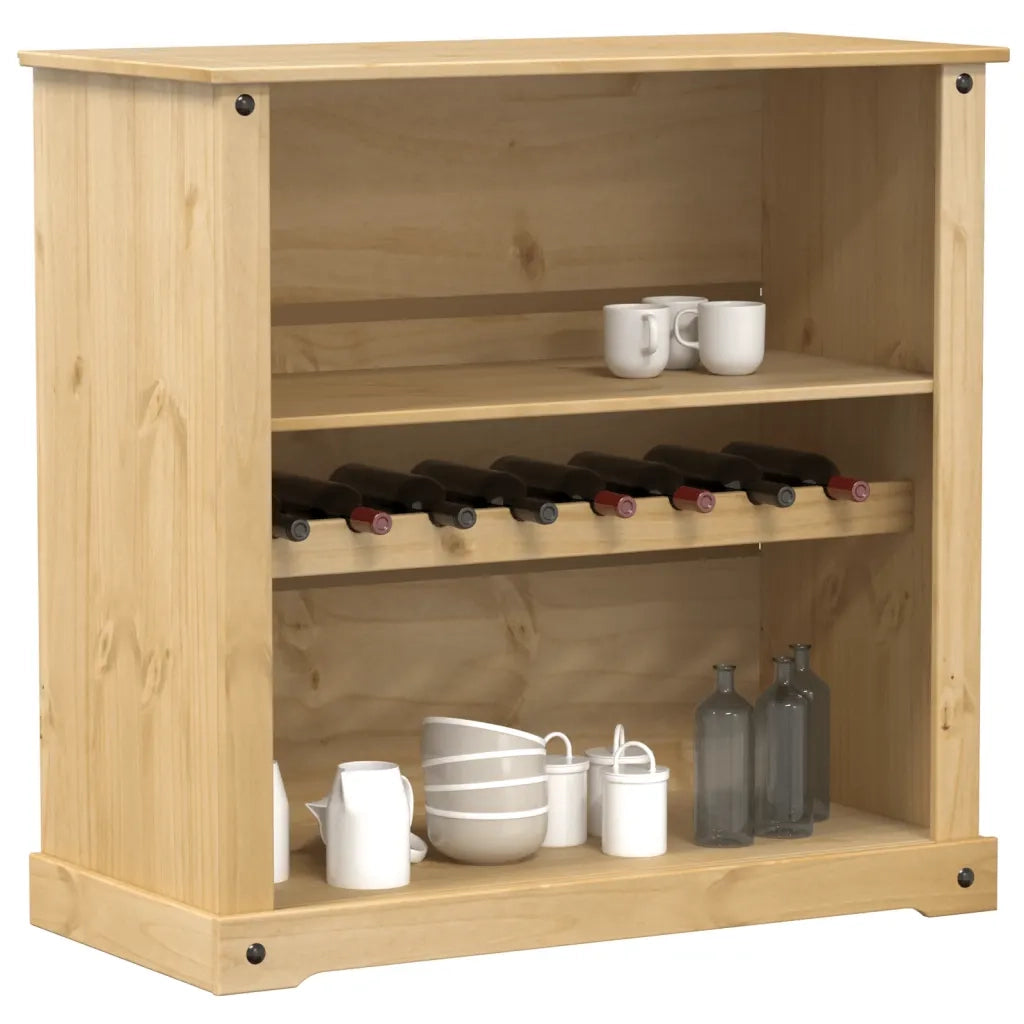 Cantinetta per Vini Corona 107,5x51x105,5cm Legno Massello Pino CFW7103960
