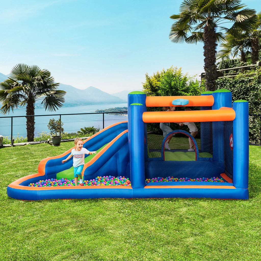 Castello Gonfiabile per Bambini ¨C Minimal ¨C Grigio 380x340x170 cm