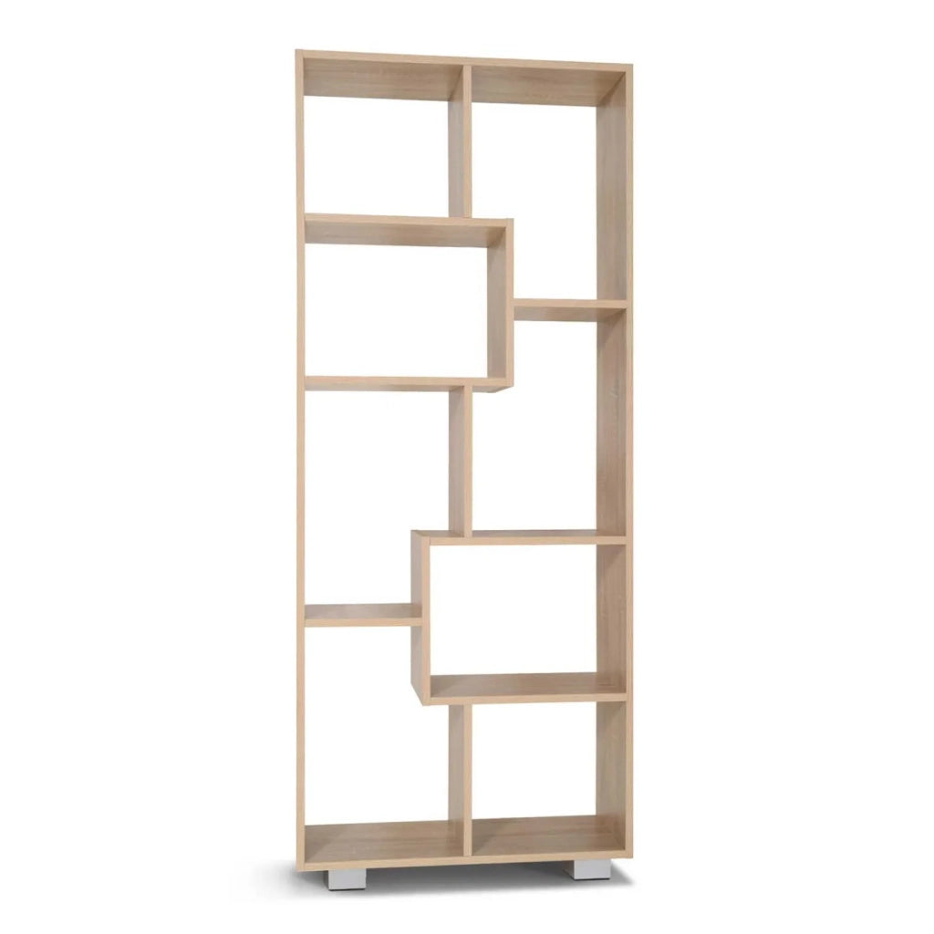 IDMarket - Scaffale a doppia posizione TANIA in finto faggio L 161 cm