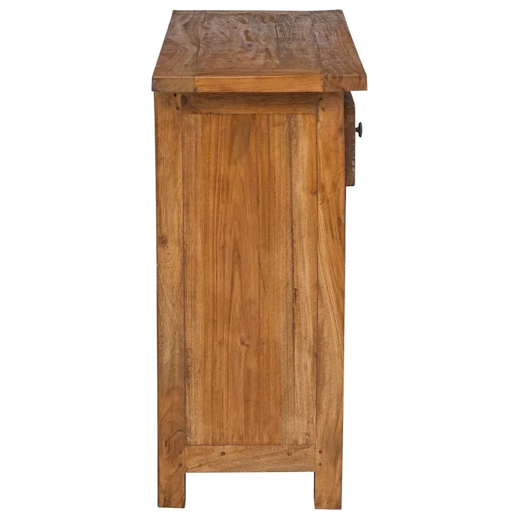 Credenza in Legno Massello di Mogano 75x30x65 cm 244490