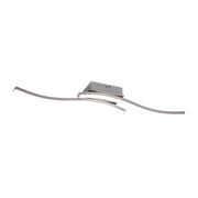 PLAFONIERA LED ROUTE ACCIAIO SATIN. 2 LUCI X 5W 4000K- 1,0 pz