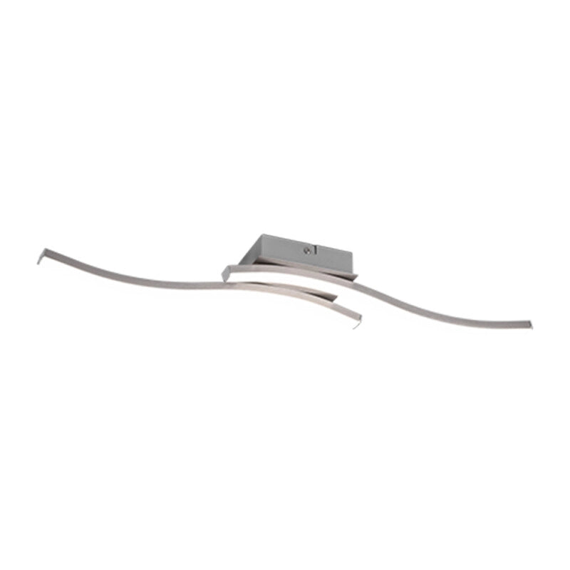PLAFONIERA LED ROUTE ACCIAIO SATIN. 2 LUCI X 5W 4000K- 1,0 pz