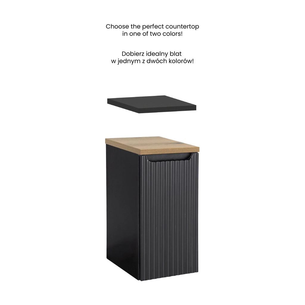 Mobile sotto piano 30 cm 1 anta Nova Black 30 x 57 x 39 cm