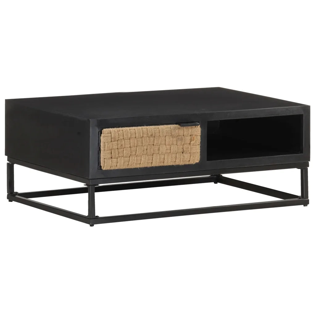 Tavolino da Salotto 90x60x35 cm in Legno Massello di Mango 323497