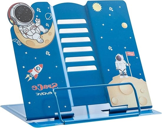 Supporto per libri multifunzionale in metallo - libro da cucina e sostegno per libri per bambini con sedile per bambini