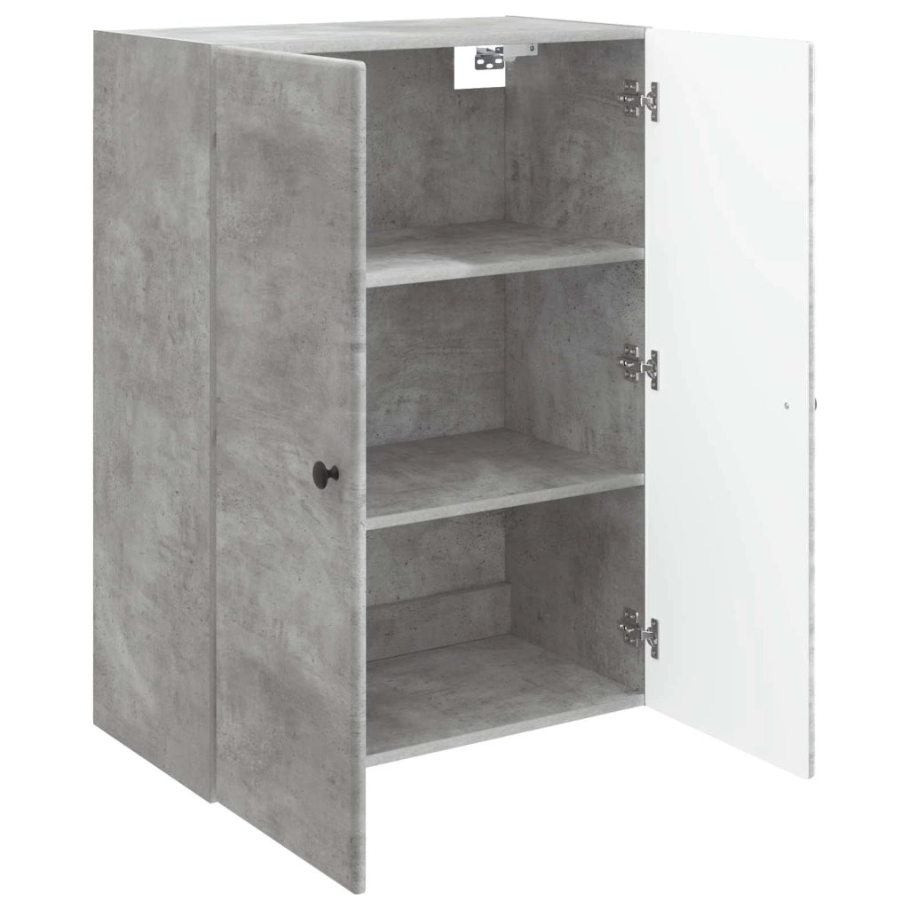 Mobiletto a muro Grigio Cemento 66 x 34,5 x 90 cm