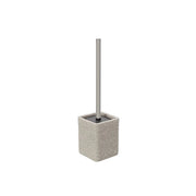 Porta scopino bagno in poliresina beige effetto pietra Linea Sabbia Feridras